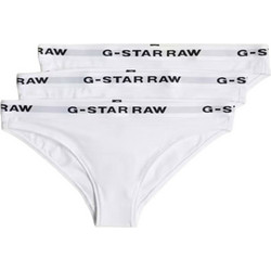G-Star RAW Βαμβακερά Γυναικεία Slip Λευκά 3Pack D23775-D516-6008