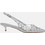 Exe Γόβες Slingback Δερμάτινες με Λεπτό Χαμηλό Τακούνι Ασημί U485L2372680