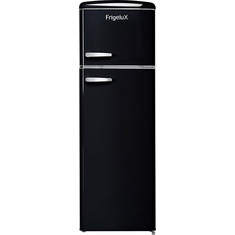 Frigelux RFDP246RNA Retro Δίπορτο Ψυγείο 246lt Υ166.5xΠ55xΒ57.5cm Μαύρο