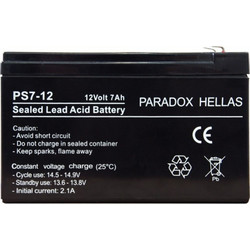 Paradox PS7-12 Μπαταρία VRLA 12V 7Ah