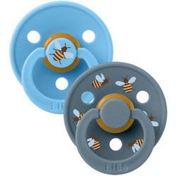 BIBS Studio Colour Πιπίλες Καουτσούκ 6-18m Bumblebee Breeze Mix 2τμχ
