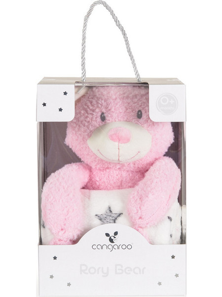 Cangaroo Rory Κουβέρτα Αγκαλιάς Fleece με Λούτρινο 75x90 Ροζ