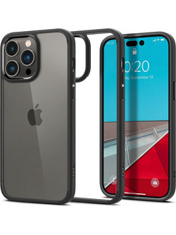 Spigen Crystal Hybrid Back Cover Matte Black (iPhone 14 Pro Max)