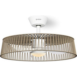 Gruppe A20-13373DC Ανεμιστήρας Οροφής 50cm 30W με Φως & Τηλεχειριστήριο Λευκός