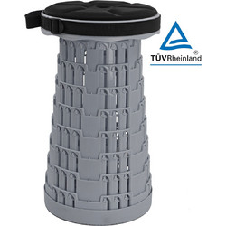 Powertech Σκαμπό Παραλίας Γκρι HUH-0236