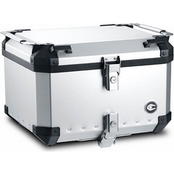 Coocase Q5 Silver Μπαγκαζιέρα Μηχανής Αλουμινίου 55lt