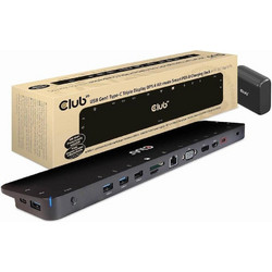 CLUB3D CSV-1565 USB-C Docking Station με DisplayPort / HDMI PD Ethernet και Σύνδεση 3 Oθονών