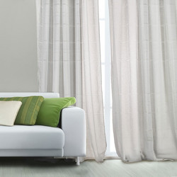 WhiteEgg Κουρτίνα Παραθύρου με Τρουκς 270x280 K0180-7 Ivory