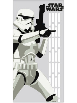 Star Wars Stormtrooper Παιδική Πετσέτα Θαλάσσης Λευκή 60x120cm BRM015944