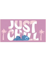 Lilo & Stitch Just Chill Παιδική Πετσέτα Θαλάσσης Microfiber Ροζ 70x140cm 078046