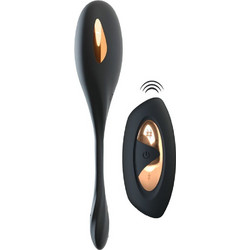 Xouxou RC Vibrating E-Stim Love Ball Δονητής Egg για Ζευγάρια με Τηλεχειριστήριο Μαύρος