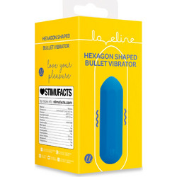 Loveline Hexagon Shaped Bullet Vibrator Δονητής Bullet Μπλε