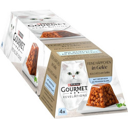 Purina Gourmet Revelations Fine Cuts with White Fish in Jelly 4x57gr