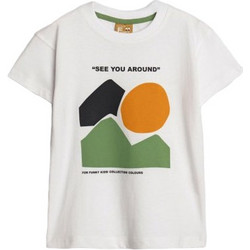 Funky Παιδικό T-Shirt Κοντομάνικο Λευκό Πράσινο Mint Πορτοκαλί 125-305108-1