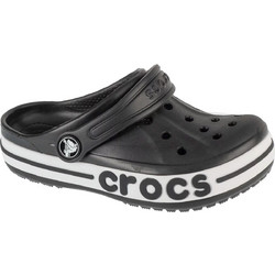 Crocs Bayaband Clog Παιδικά Παπούτσια Θαλάσσης Ανατομικά Μαύρα Λευκά 207019-001
