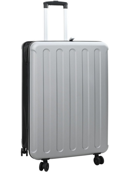 vidaXL 42006236 Βαλίτσα Μεγάλη 76x50x30cm με 4 Ρόδες Ασημί