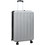 vidaXL 42006236 Βαλίτσα Μεγάλη 76x50x30cm με 4 Ρόδες Ασημί