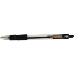 Zebra Z-Grip Στυλό Διαρκείας 1mm Μαύρο
