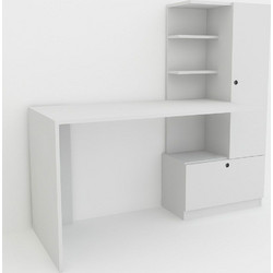 Hanah Home Merinos Γραφείο Ξύλινο με Βιβλιοθήκη 149.5x61.8x120cm 756FRN3810