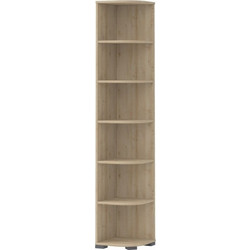 PoliHome Riddle Γωνιακή Βιβλιοθήκη 37x37x198cm 161592579
