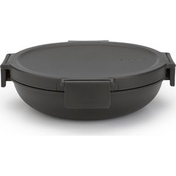Brabantia Make&Take Δοχείο Φαγητού Πλαστικό Κατάλληλο για Φούρνο Μικροκυμάτων Rusted 1Lt Dark Grey