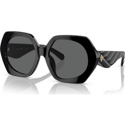 Tory Burch TY7195U 170987 Γυναικεία Γυαλιά Ηλίου Πολυγωνικά Κοκάλινα Μαύρα με Μαύρο Φακό