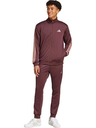 Adidas Sportswear Ανδρικό Σετ Φόρμας με Λάστιχο Καφέ JI8872