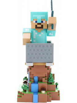 EXG Cable Guys Minecraft Steve in Diamond CGCRMC400756 Βάση Κινητού για Γραφείο Πολύχρωμη