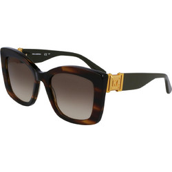 Karl Lagerfeld KL6139S 212 Γυναικεία Γυαλιά Ηλίου Τετράγωνα Κοκάλινα Ταρταρούγα με Καφέ Degradee Φακό