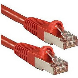 Lindy S/FTP Cat.6a Καλώδιο Δικτύου Ethernet 1m Red 47162
