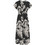 Only Maxi Mollie Midi Καλοκαιρινό Καθημερινό Φόρεμα Μεταξωτό Μαύρο Εκρού 15317842