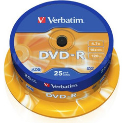 Verbatim 43522 Εγγράψιμα DVD-R 16x 4.7GB Cake Box 25τμχ