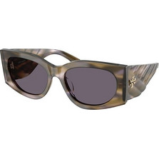 Tory Burch TY7221U-20271A Γυναικεία Γυαλιά Ηλίου Οβάλ Κοκάλινα Ταρταρούγα με Μαύρο Φακό