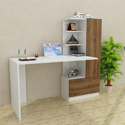 Hanah Home Merinos Γραφείο Ξύλινο με Βιβλιοθήκη 126x24x65.5cm 756FRN3811