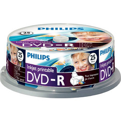 Philips DM4I6B25F/00 Εγγράψιμα DVD-R 16x Printable 4.7GB Cake Box 25τμχ