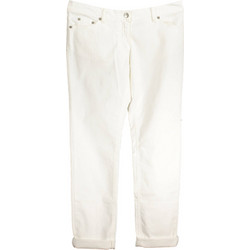 Fred Perry Υφασμάτινο Γυναικείο Παντελόνι Chino Slim Εφαρμογή Λευκό 31502585