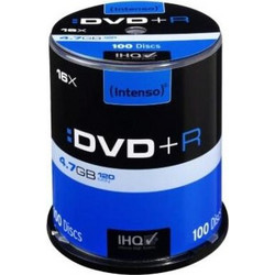 Intenso 4111156 Εγγράψιμα DVD+R 16x 4.7GB Cake Box 100τμχ