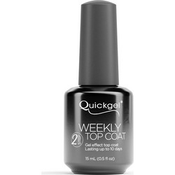 Quickgel Weekly Top Coat Gloss Βερνίκι Νυχιών 15ml