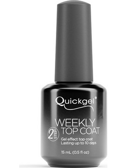 Quickgel Weekly Top Coat Gloss Βερνίκι Νυχιών 15ml
