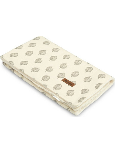 Sensillo Eco Leaves Plush Κουβέρτα Αγκαλιάς 80x100 Μπεζ 42920