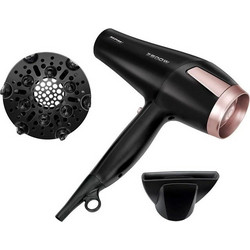MPM Black & Pink MSW-24 Πιστολάκι Μαλλιών με Φυσούνα 2500W