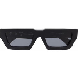 Off White OERI002-1007 Ανδρικά Γυαλιά Ηλίου Τετράγωνα Κοκάλινα Μαύρα με Μαύρο Φακό