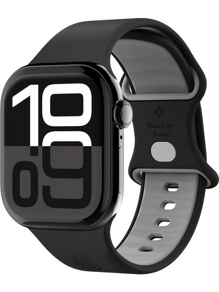 Spigen Nano Pop Λουράκι Σιλικόνης Black Sesame (Apple Watch 42 / 44 / 45 / 46 / 49mm)