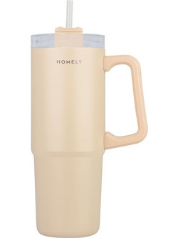 Estia Homely Straw Tumbler Sandstone 900ml
