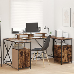 vidaXL Γωνιακό Γραφείο Ξύλινο 182x101x87.5cm 3376138