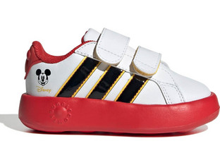 Adidas Mickey Mouse Grand Court 2.0 Παιδικά Sneakers Λευκά Κόκκινα JQ8070