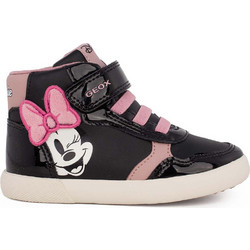 Geox MinnieMouse Παιδικά Μποτάκια Μαύρα με Σκρατς B561MC00254C9289