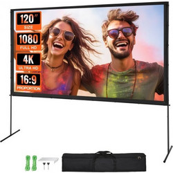 Vevor Οθόνη Προβολής Projector Δαπέδου 16:9 278x160cm / 120"