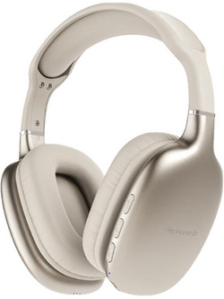 SonicGear Airphone 6 Ασύρματα Bluetooth Ακουστικά Over Ear Εκρού