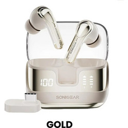 SonicGear Earpump XP2 Gold 2.4GBT5.4 Ακουστικά Bluetooth Earbud Ανθεκτικά στο Νερό